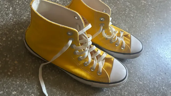 All star cano alto amarelo