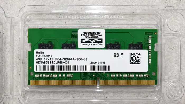 Memória RAM 4GB DDR4 3200MHz