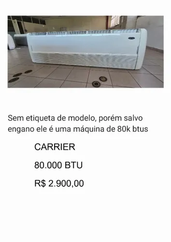 AR CONDICIONADO CARRIER