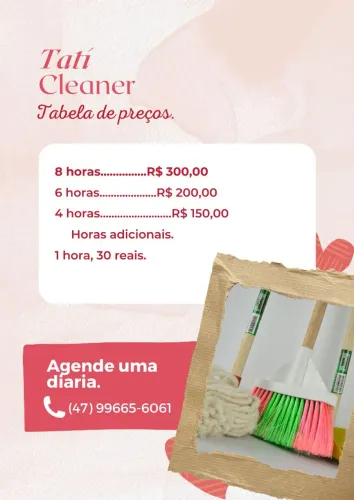 Diarista/faxina.