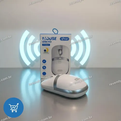 Mouse bluetooth - 2.4GHz Knup KP-MU022 2400 DPI Branco - entrega grátis