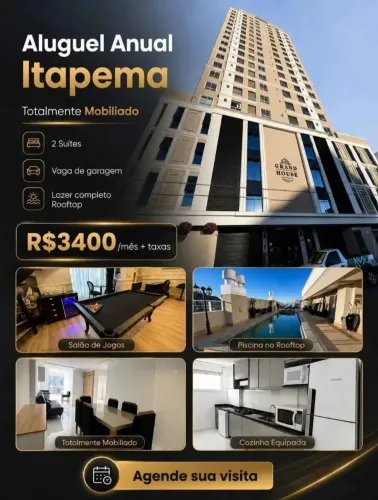 Alugo apartamento duas suítes em Itapema
