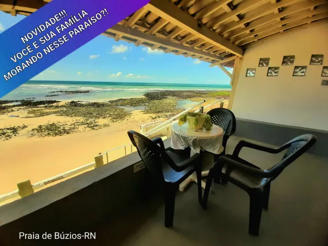 Alugo Casa pé na areia na melhor parte de Búzios-RN [ ANUAL ou TEMPORADA].