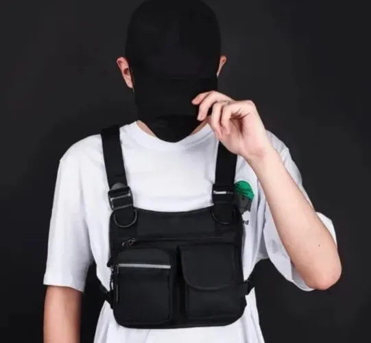 Pochete/Bolsa Peitoral Impermeavel Reforçada com Alça Ajustável 