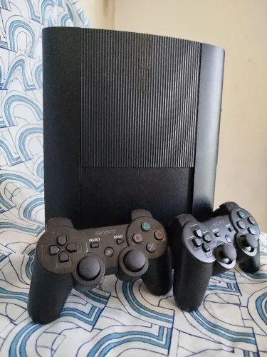 Ps3 Super Slim Desbloqueado Muito Conservado!