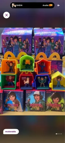 Coleção do McDonald?s stranger things 