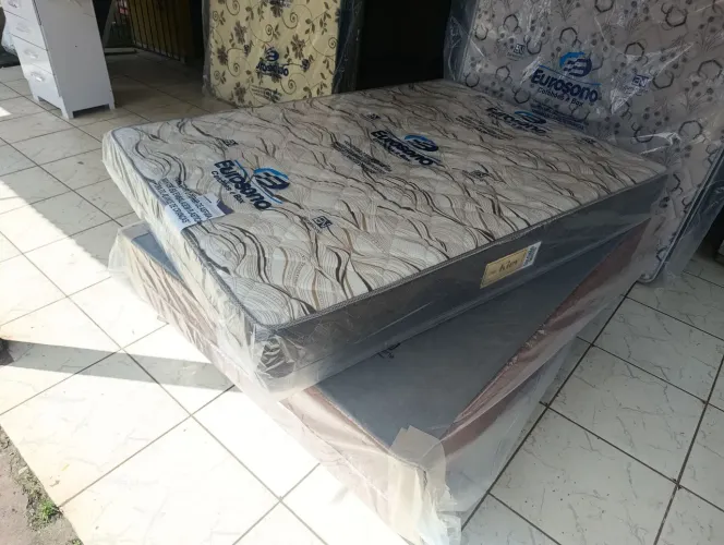 Cama Box espuma mista Semiortopedica de colchão separado 