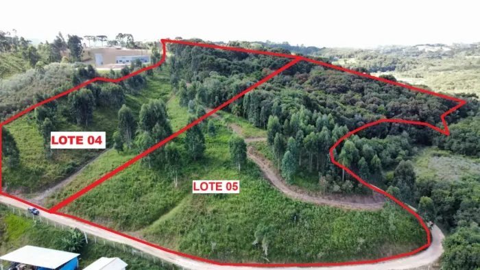 Área rural 22.077m²  Balsa Nova-Bugre 1,70Km asfalto, 10Km Campo Largo, doc 100%