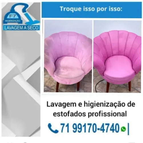 Lavagem a seco de estofados em geral 