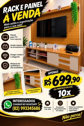Rack e painel 