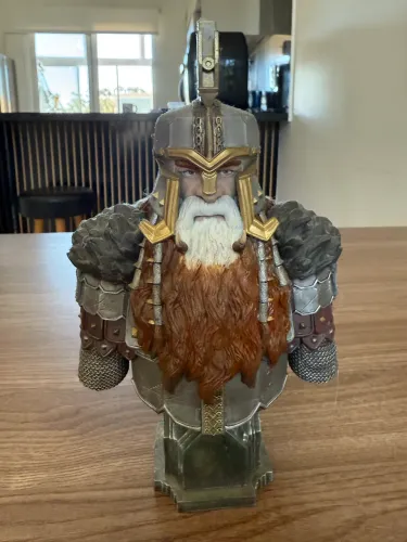 Busto Dáin Pé de Ferro - O Hobbit / Senhor dos Anéis - Colecionável