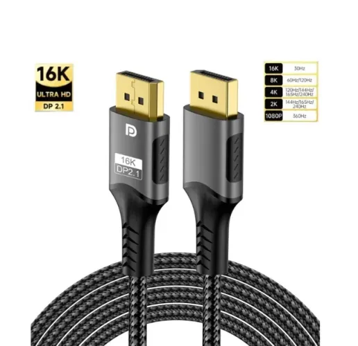 Cabo displayport 16K Versão 2.1