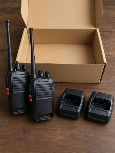 Par de Rádios Walkie Talkie 6km Baofeng Novo na Caixa