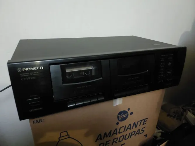 VENDO TAPE DECK DUPLO PIONNER CT-W103 EM ÓTIMO ESTADO.