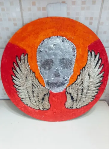 Quadro Circular Caveira. MG/BH