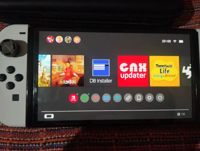 Nintendo switch OLED DESBLOQUEADO + SD 128GB + acessórios completo