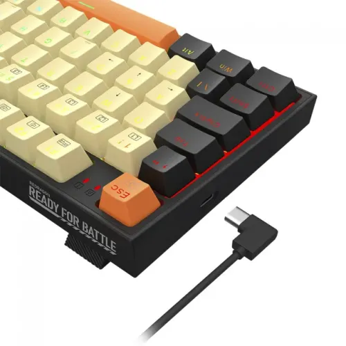 Teclado Mecânico Gamer Redragon Kitava, RGB, Switch Brown, USB, ABNT2, K636CLO-RGB (PT-BRO