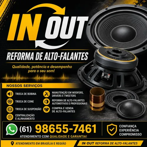 Reforma de alto falantes em geral compra e venda pionner zetta Tiger evok Zeus Ero etc