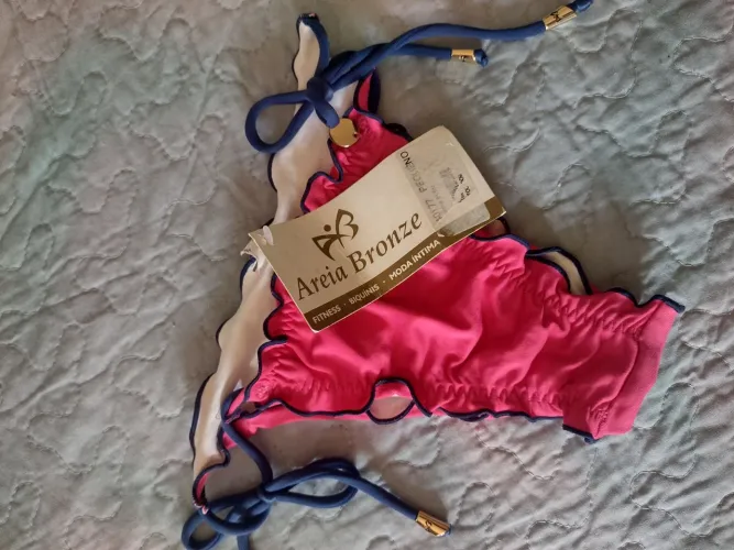 Nova calcinha biquíni empina bumbum Areia bronze
