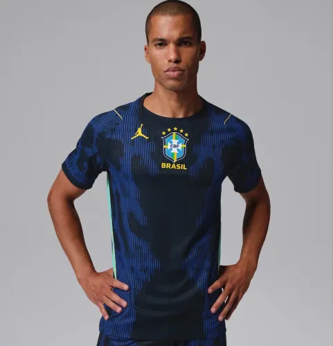 camisa brasil jordan torcedor pro p cor azul 