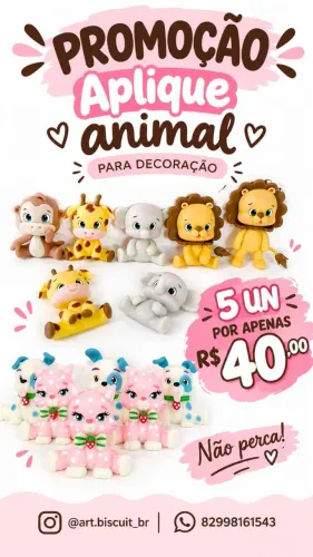 Decoração em biscuit