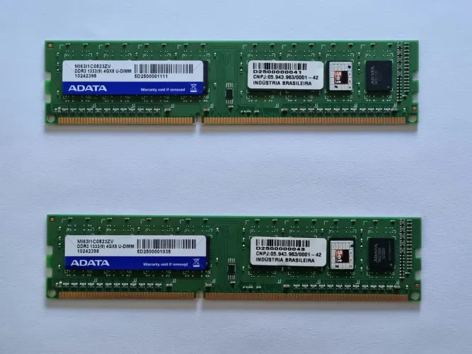 Memória ram Adata ddr3 2x4gb 1333mhz 