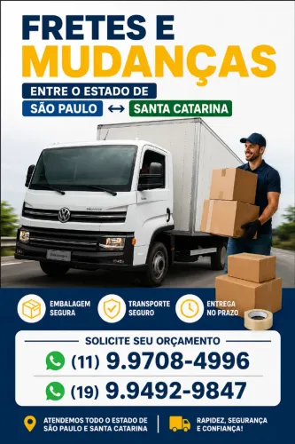 Mudanças, São Paulo - Santa Catarina