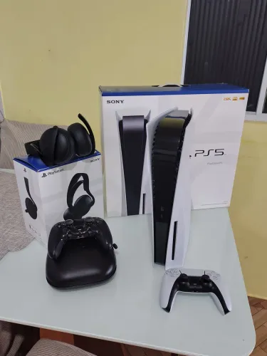 PlayStation 5 FAT + DualSense Edge + Headset Pulse Elite - Completo