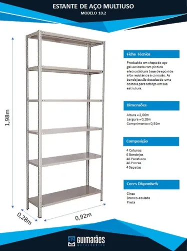 Estante de Aço Multiuso