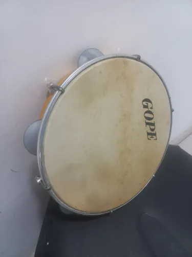 Pandeiro GOPE pele de couro 10 polegadas
