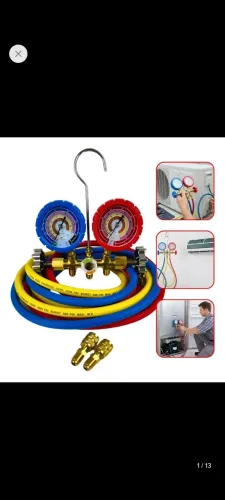 Kit Manifold R32 R22 R410 R404 + Mangueira 1.5 Ar Condicionado Sorocaba