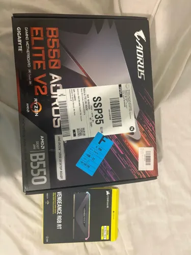 b550 aorus elite v2 + Corsair Vengeance Rt Rgb 32gb (2x16gb) Ddr4 3600mhz