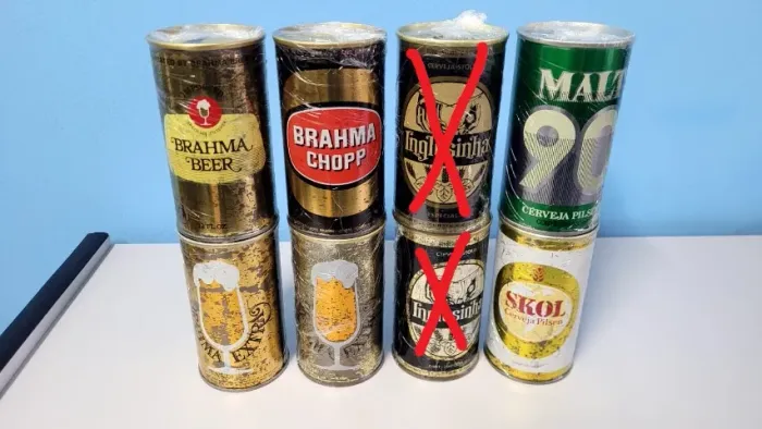 Lata antiga beer coleção cervejas - latas vazias, favor ler anuncio