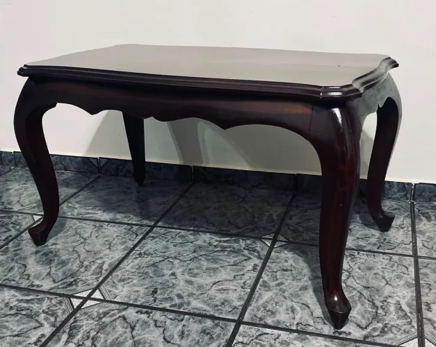 Mesa de Centro Antiga Chippendale Madeira Nobre - Fábrica George Bell