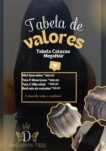 Colocação mega hair