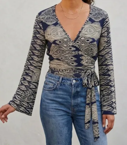 Blusa transpassada - M
