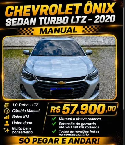 Chevrolet Onix Plus LTZ 1.0 12V TB Flex Mec. 4P 2020