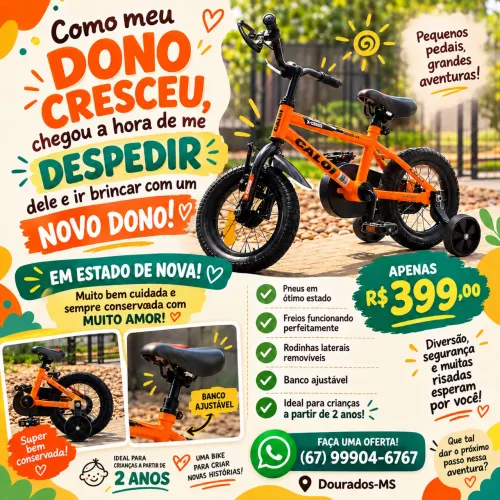 OPORTUNIDADE - Bike CALOI Infantil