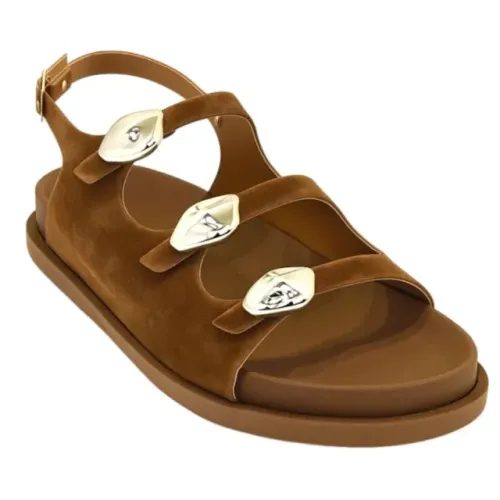 sandalia papete camurça