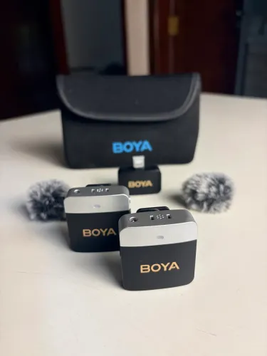 Microfone BOYA pra IPhone Ligthning