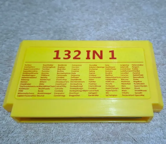Cartucho 132 in 1 Nes Nintendinho