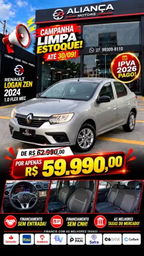 Renault Logan Zen Flex 1.0 12V 4P Mec. 2024