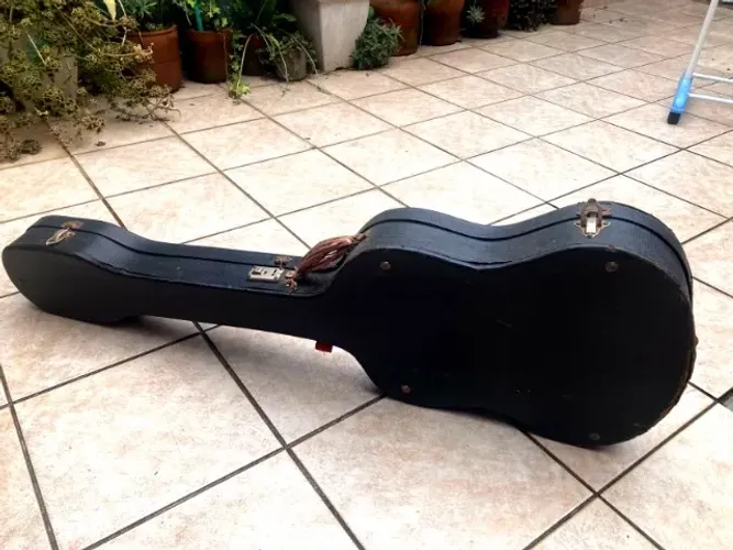 estojo de guitarra antigo anos 70