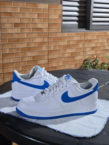 Tênis Nike Air Force White Photo Blue 43