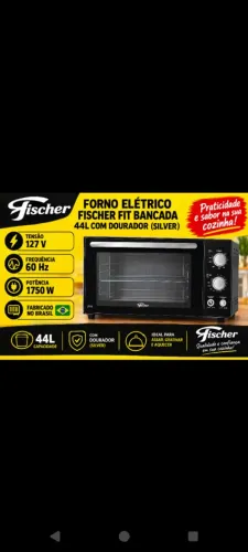 Forno elétrico Fischer 44L 127v