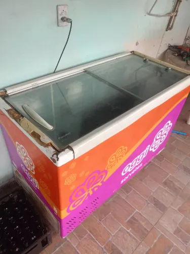 Frezzer pra sorvete (Gelando muito)