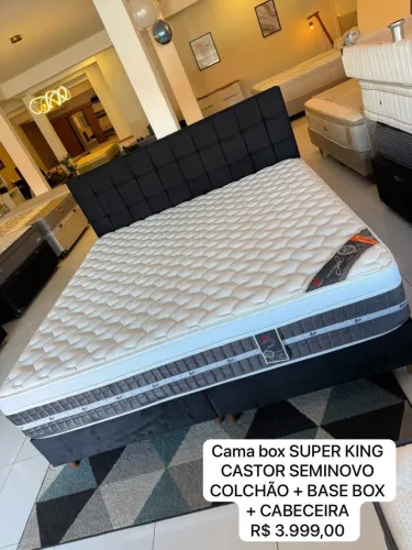 Cama Box SUPER KING CASTOR SEMINOVA - ENTREGAMOS