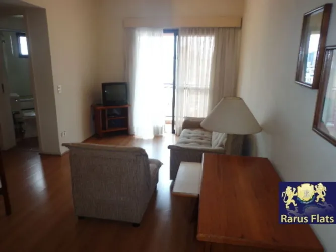 Flat para locação na Vila Nova Conceição - Edifício Contemporâneo - Cód. REK03097