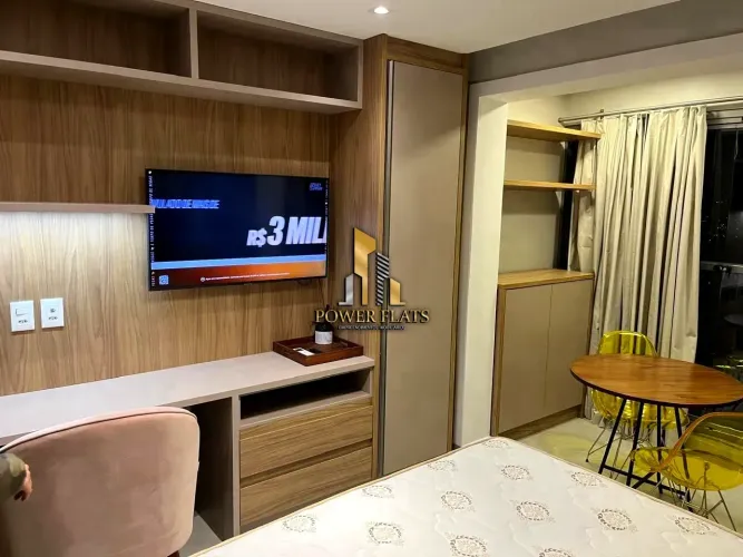 Flat mobiliado no Condomínio Lume Moderno e Prático Alto da Boa Vista - São Paulo - SP