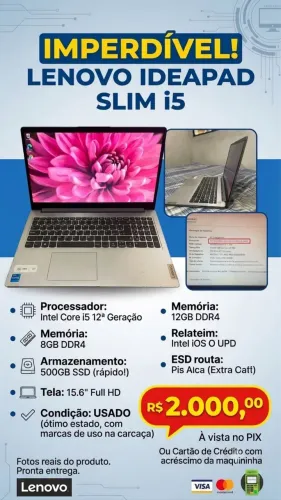 Vendo notebook Lenovo